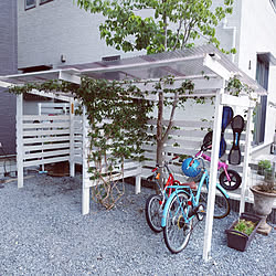 自転車置き場diyのインテリア 手作りの実例 Roomclip ルームクリップ