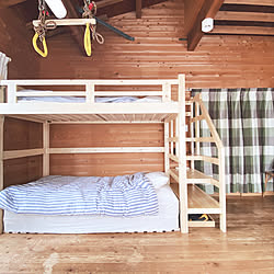 子供部屋 二段ベッドリメイクのインテリア実例 Roomclip ルームクリップ