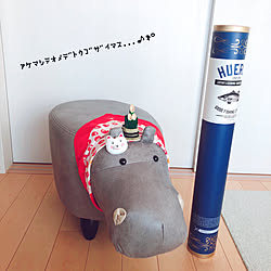 Daiso/ナチュラルキッチン/旦那ハンのꫛꫀꪝ✧‧˚釣竿/カバオくん、無理矢理初仕事♬.*゚笑/カバオくん、お正月コスプレ中♡笑...などのインテリア実例 - 2020-01-03 14:06:38