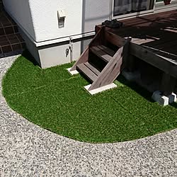 ベランダ ニトリ カインズホーム ジョイントウッドタイル ジョイント人工芝のインテリア実例 03 31 11 13 14 Roomclip ルームクリップ