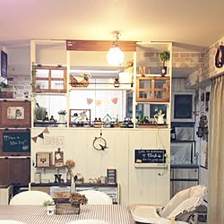 キッチン仕切り棚diyのインテリア 手作りの実例 Roomclip ルームクリップ