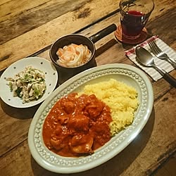 キッチン/古材/一人暮らし/アンティークプレート/北欧食器...などのインテリア実例 - 2016-12-13 20:19:06