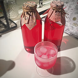 自家栽培の赤紫蘇/夏バテ予防/赤しそジュース/出会いに感謝♡*゜/コメントお気遣いなく♡...などのインテリア実例 - 2020-08-06 22:08:59