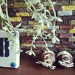 かみねんど 紙粘土でレンガ作りのインテリア実例 Roomclip ルームクリップ