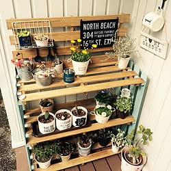セリア ガーデンシェルフのインテリア実例 Roomclip ルームクリップ