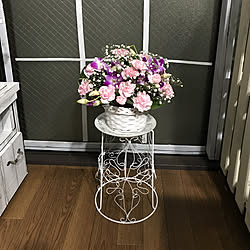 10分でできる ダイソー Daiso はめただけ フラワースタンド などのインテリア実例 16 11 10 13 04 55 Roomclip ルームクリップ