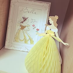 壁 天井 ファブリックパネル ベル 美女と野獣 ディズニープリンセス などのインテリア実例 16 08 06 22 31 27 Roomclip ルームクリップ