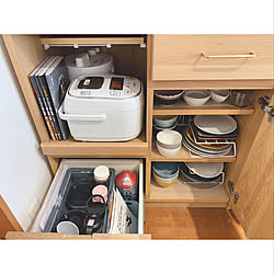 食器収納/家電収納食器棚/家電収納棚/カップボード/一人暮らし...などのインテリア実例 - 2020-05-13 11:43:00