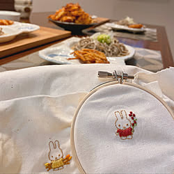 ミッフィー 刺繍 わたしのハンドメイド 冬のインテリア実例 22 01 03 21 25 33 Roomclip ルームクリップ