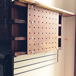 キッチン/有孔ボード/スノコリメイク/ブライワックス チーク/DIY...などのインテリア実例 - 2016-09-04 17:01:34
