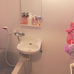 オーバーヘッドシャワー Diy 一人暮らし バス トイレのインテリア実例 03 06 19 10 28 Roomclip ルームクリップ