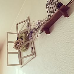 壁/天井/リース 手作り/アレンジ/フラワーアレンジメント/プリザーブドフラワー...などのインテリア実例 - 2014-10-30 09:49:08