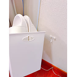 玄関/入り口/シンプル/100均/ベランダサンダル収納/お気に入り...などのインテリア実例 - 2018-05-24 18:49:46