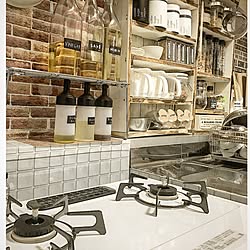 キッチン/RC再開しました^ ^/100均リメイク/自作の棚/100均...などのインテリア実例 - 2016-11-23 13:43:23