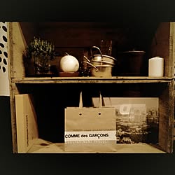 棚/D&DEPARTMENT/りんご箱/植物/キャンドルのインテリア実例 - 2013-12-09 23:46:37