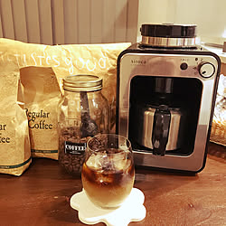 コーヒーで休憩/コーヒー好き/コーヒーメーカー/コーヒータイム/コーヒーのある暮らし...などのインテリア実例 - 2019-05-18 23:13:28