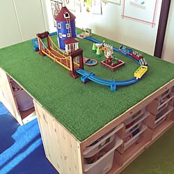 プラレール収納棚のインテリア実例 Roomclip ルームクリップ