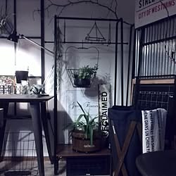 壁/天井/照明/カフェテーブル/いいね、フォロー本当に感謝です♡/賃貸でも楽しく♪...などのインテリア実例 - 2017-07-01 08:10:09