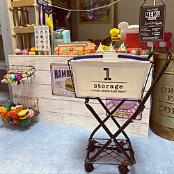 手作り おままごとカート ショッピングカート おままごと おもちゃdiy などのインテリア実例 19 10 26 00 40 45 Roomclip ルームクリップ