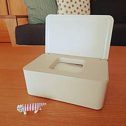 机/新商品買ったよ!/お取り寄せでゲット/無印良品/ポリプロピレンウェットシートケース...などのインテリア実例 - 2019-03-13 14:13:17