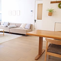部屋全体/シンプルライフ/ウォールフック/ヴィンテージ調の床/木のぬくもり...などのインテリア実例 - 2017-06-07 20:42:20