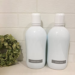 アレンジ 真っ白ボトルのインテリア実例 Roomclip ルームクリップ