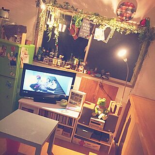 部屋全体/夜のまったり時間/一人暮らし/IKEA 照明/ikea テーブル...などのインテリア実例 - 2016-05-19 22:15:26