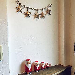 玄関/入り口/Merry Christmas/インスタも同じID/インスタはじめました/漆喰壁DIY...などのインテリア実例 - 2015-12-24 09:03:05
