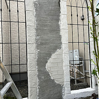 ギルトセメント/庭/モルタル造形/壁　DIY/塗り壁DIY...などのインテリア実例 - 2023-05-04 12:41:37