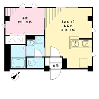 部屋全体/間取り図/一人暮らし/1LDKのインテリア実例 - 2018-07-28 11:57:52