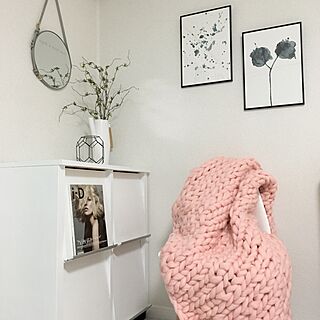 部屋全体/merino wool/handmade/chunky knit blanket/ブルーミングヴィル...などのインテリア実例 - 2016-08-03 09:58:17