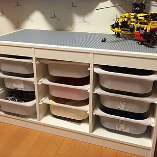 棚/レゴ収納/IKEA/収納/白...などのインテリア実例 - 2014-06-04 19:57:45
