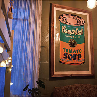 ベッド周り/Campbell's Soup can /Andy Warhol/キャンベルスープポスター/アンディーウォーホル...などのインテリア実例 - 2024-02-05 04:08:42