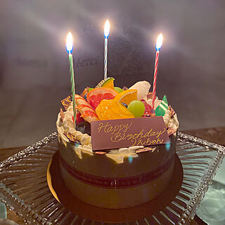感謝でいっぱい♡/ケーキのプレゼント。/お誕生日ケーキ/インテリア大好き/ダルトン...などのインテリア実例 - 2022-10-31 08:32:25