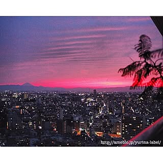 玄関/入り口/ベランダからの景色/富士山/夕焼け/あかね色のインテリア実例 - 2014-10-10 17:50:14