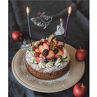 ガトーショコラ/birthday cake/誕生日/暮らしを楽しむ/ケーキピック...などのインテリア実例 - 2021-12-16 13:34:06