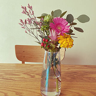 花瓶/medelu/虹色花瓶/お花のある生活/花びん...などのインテリア実例 - 2021-10-24 17:10:21