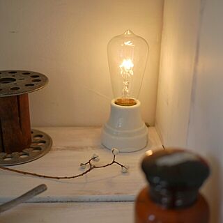 棚/照明/間接照明/電球/エジソン電球...などのインテリア実例 - 2014-02-13 22:14:17