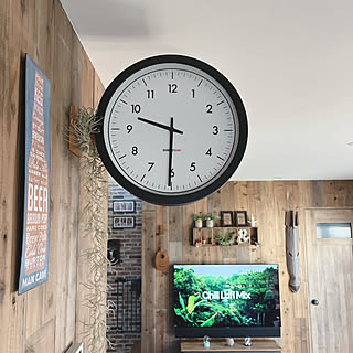 両面電波時計 両面時計 Morden Lavender(Black) 壁付け時計のおすすめ