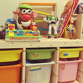 棚/おもちゃ箱/IKEAのインテリア実例 - 2016-07-08 08:14:00