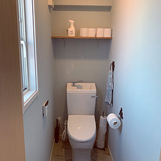 ２階トイレ/棚DIY/トイレの収納/バス/トイレのインテリア実例 - 2020-03-23 11:36:07