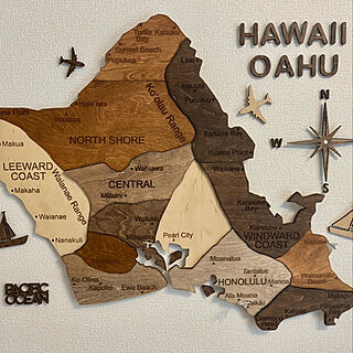 ハワイアンインテリア/ハワイ/アレンジ/DIY/ウッド...などのインテリア実例 - 2021-06-02 11:38:06