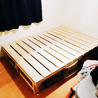 すのこベッド/ベッド/2×4材/DIY/ベッド周りのインテリア実例 - 2019-04-21 23:22:25