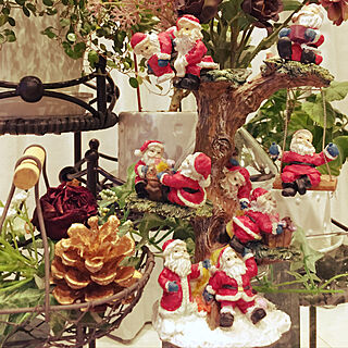 サンタの置物/いいね&コメント&フォロー感謝♡/北海道の家/クリスマス/クリスマスの飾り...などのインテリア実例 - 2019-12-23 00:56:04