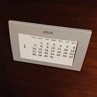 カレンダー/卓上カレンダー/複数枚投稿/活版印刷のカレンダー/シンプルデザインのインテリア実例 - 2023-11-17 22:46:05