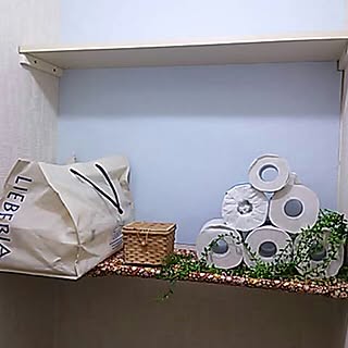 バス/トイレ/貼り物/壁紙屋本舗/3COINS/つっぱり棚...などのインテリア実例 - 2014-03-23 15:43:41