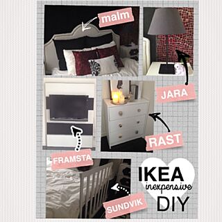 ベッド周り/MALM/IKEA/DIY/不思議の国のアリス...などのインテリア実例 - 2015-06-05 18:11:41