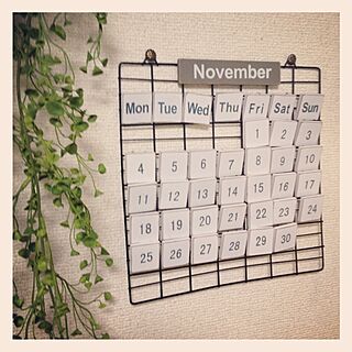 リビング/雑貨/万年カレンダー/フェイクグリーンのインテリア実例 - 2013-11-11 23:07:58