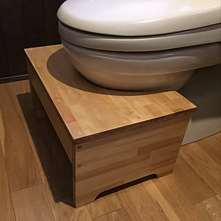 バス/トイレ/ウレタン仕上げ/トイレ踏み台/DIY/ハンドメイド...などのインテリア実例 - 2019-01-21 22:05:21