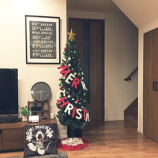 部屋全体/クリスマスツリー180cm/テクノストラクチャーの家/ベリティス/ニコアンド...などのインテリア実例 - 2016-12-04 20:33:34